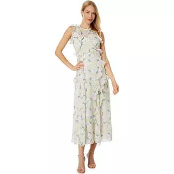 Платье-миди без рукавов Calinia Waterfall сиреневого цвета Ted Baker