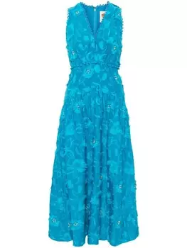 Платье миди без рукавов FARM Rio, синий