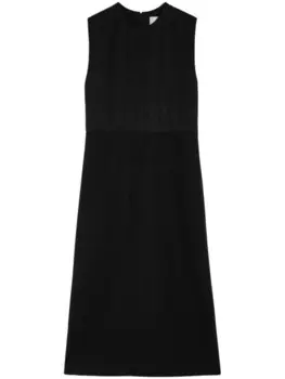 Платье миди без рукавов Jil Sander, черный