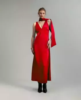 Платье миди без рукавов Lola Casademunt, красный