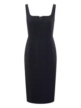 Платье миди без рукавов MAX MARA, синий