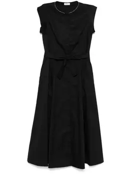 Платье миди без рукавов Peserico, черный