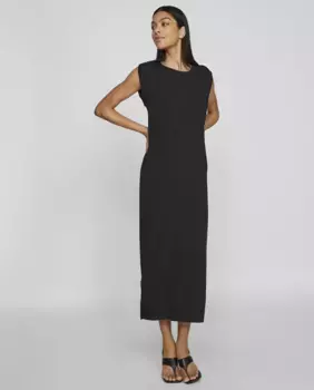 Платье миди без рукавов Vila, черный