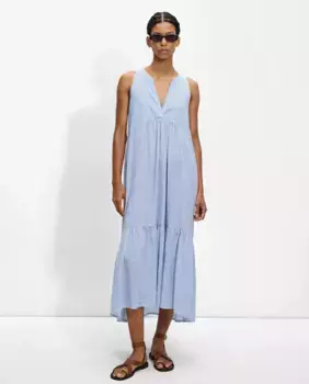 Платье миди без рукавов в полоску с принтом Parfois, мультиколор