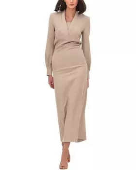 Платье миди BGL, бежевый