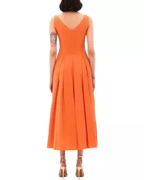 Платье миди BGL, оранжевый