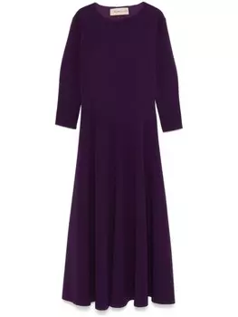 Платье миди Blanca Vita из креповой фактуры, фиолетовый