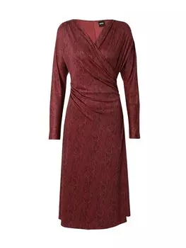 Платье миди BOSS Dress Ettita, темно-красный