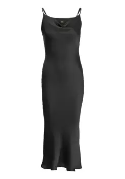 Платье миди BOSS ORANGE "C_Disos Premiumженская мода", на тонких бретелях, черный