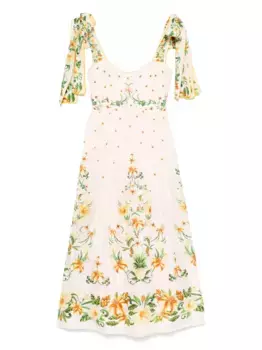 Платье миди Botanical Beauty FARM Rio, розовый