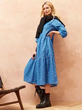 Платье миди Brora Circle, цвет Василек