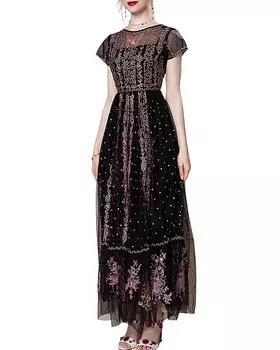 Платье миди BURRYCO, черный