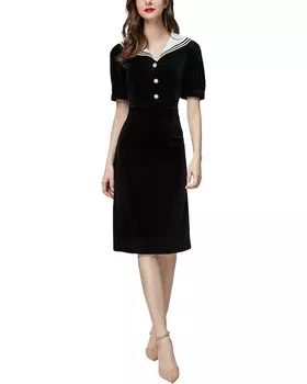 Платье миди BURRYCO, черный