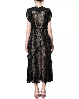 Платье миди BURRYCO, черный