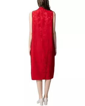 Платье миди BURRYCO, красный