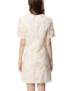 Платье миди BURRYCO, молочный