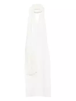 Платье миди Caia с халтер-воротом Cult Gaia, белый