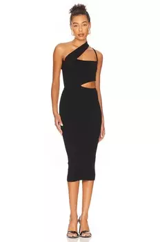 Платье миди Camila Coelho Clara Knit, черный