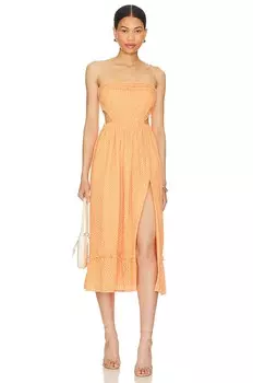 Платье миди Camila Coelho Lacy, цвет Peach