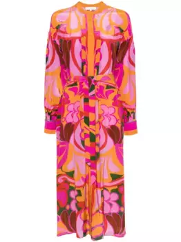 Платье миди Camila с цветочным принтом Borgo De Nor, розовый