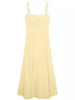 Платье миди Caroline Simkhai, желтый