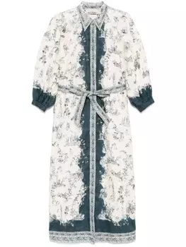 Платье миди Casa ALEMAIS, нейтральный цвет