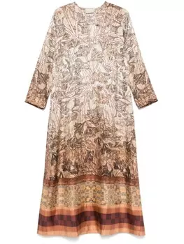 Платье миди Cialda Pierre-Louis Mascia, нейтральный цвет