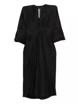 Платье миди Concordians Kite Rick Owens, черный