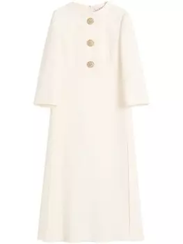 Платье миди Crepe Couture Valentino Garavani, белый