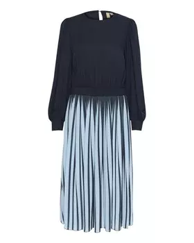 Платье миди CULTURE Dress Carly, цвет night blue/light blue