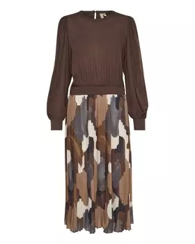 Платье миди CULTURE Dress Carly, коричневый