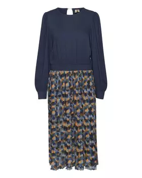 Платье миди CULTURE Dress, морской синий