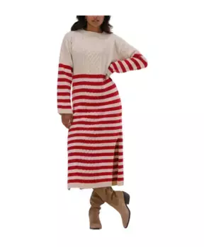 Платье миди цвета экрю Semicouture, бежевый