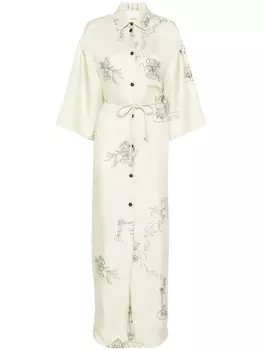 Платье миди Damala Nanushka, нейтральный