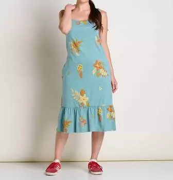 Платье-миди Dandelion с крупным цветочным принтом из минералов TOAD&CO, цвет mineral large floral print