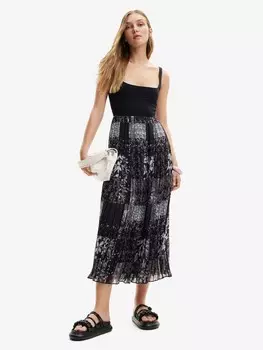 Платье миди Desigual Dress, черный