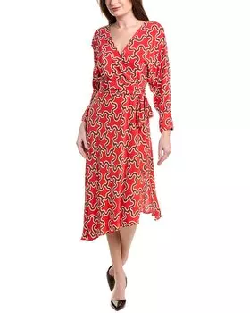 Платье миди Diane von Furstenberg Eloise, красный