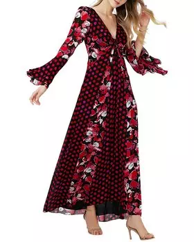 Платье миди Diane von Furstenberg Selena, красный
