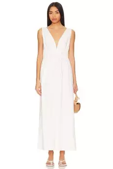 Платье миди для прогулок Line & Dot, белый