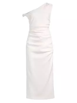 Платье миди Dreamscape Alaska Twist MISHA, слоновая кость