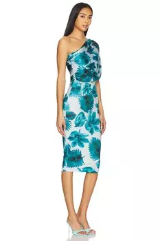 Платье миди дюпри Amanda Uprichard, цвет palm print
