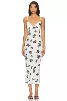 Платье миди джинкс House Of Harlow 1960, черный