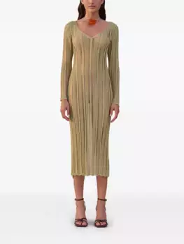 Платье миди Espen Cult Gaia, золотой