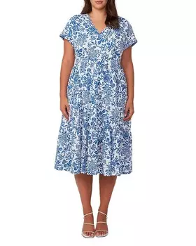 Платье миди Estelle Plus Cote d'Azur, синий