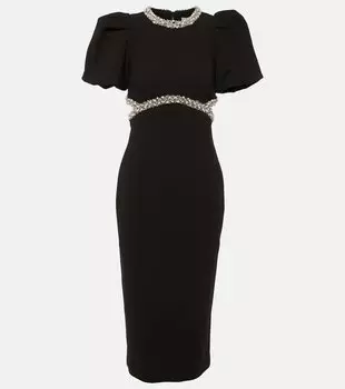 Платье миди eva с декором Rebecca Vallance, черный