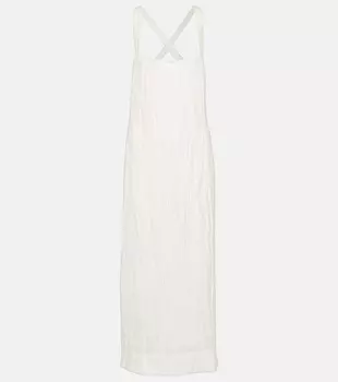 Платье миди fabia Khaite, белый