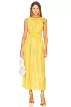 Платье миди FAITHFULL THE BRAND Jean, цвет Adia Stripe Print