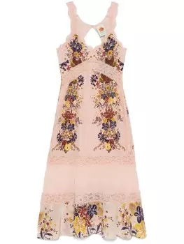 Платье миди FARM Rio Beauty Bouquet, розовый