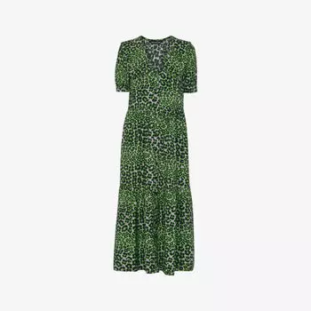 Платье миди Fluro с животным принтом Whistles, мультиколор