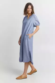 Платье миди Fransa " Fransa FRLINEN DR 1 - 20610525", цвет Marina Melange